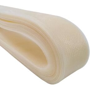 ABBAOWW 50 ياردة ناعمة وايت هورسهير جديلة عرض 2 بوصة لخياطة فستان الزفاف رقص إكسسوارات فستان رسمية تنورة تشذيب in Kuwait