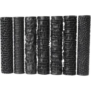 Texture Roller Set – 7-Pattern 3D-Printed Miniature Terrain Rollers for Clay & Modeling – Ideal for D&D, Tabletop, Polymer Clay Crafts (Interesting 7 Patterns) in Kuwait