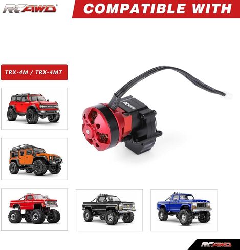 RCAWD 2204 2800KV Brushless Outrunner Motor Transmission with 30A Brushless Esc Pedals for 1/18 TRX4M Series Upgrades Part in Saudi Arabia