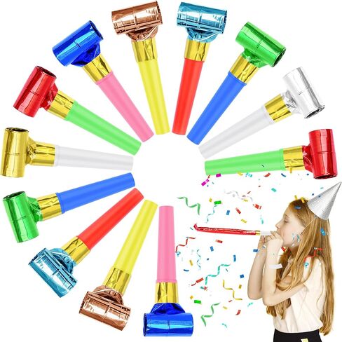 12 Pcs Party Blower Colorful Noisemakers in Saudi Arabia