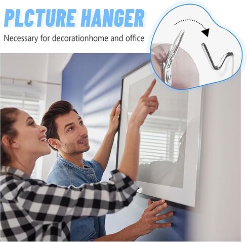 30pcs Super Hook Picture Hangers and Office Pack, Drywall Hooks for Hanging Pictures, Wall Hooks, Picture Hangers, Picture Hanging Kit，Hang Art, Clock, Shelves, Mirrors in Kuwait