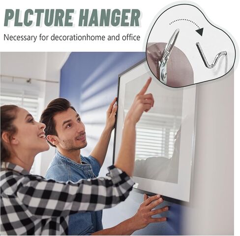 30pcs Super Hook Picture Hangers and Office Pack, Drywall Hooks for Hanging Pictures, Wall Hooks, Picture Hangers, Picture Hanging Kit，Hang Art, Clock, Shelves, Mirrors in Kuwait