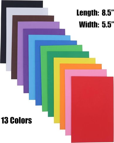 Oisakld 10 Pack Eva Color Foam 9x12 Inch Eva Craft Foam 2mm Eva Foam Sheets for DIY Handcraft Crafts Project in Saudi Arabia