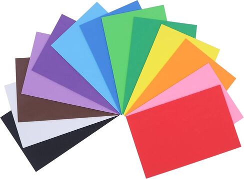 Oisakld 10 Pack Eva Color Foam 9x12 Inch Eva Craft Foam 2mm Eva Foam Sheets for DIY Handcraft Crafts Project in Saudi Arabia