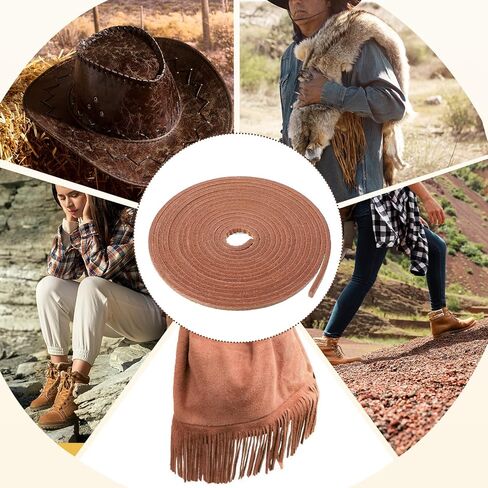 2 Pcs 3mm Leather Shoe Laces Boot Laces, Square Leather String Strips for Craft Jewelry Making Shoe Lace Braided Bracelets Necklaces(Brown) in Saudi Arabia