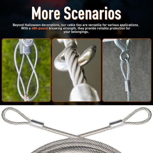 12 ft Skeleton Replacement Guy Wire Part, Tether Cable Guy Wire for 12 Foot Skeleton in Saudi Arabia