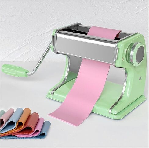 KEOKER Clay Press Machine, Polymer Clay Press Machine for Making Clay Earrings, Polymer Clay Roller Machine, 7 Thickness Stainless Steel Polymer Clay Pasta Machine, Polymer Clay Tools in Kuwait