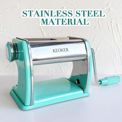 KEOKER Clay Press Machine, Polymer Clay Press Machine for Making Clay Earrings, Polymer Clay Roller Machine, 7 Thickness Stainless Steel Polymer Clay Pasta Machine, Polymer Clay Tools in Kuwait