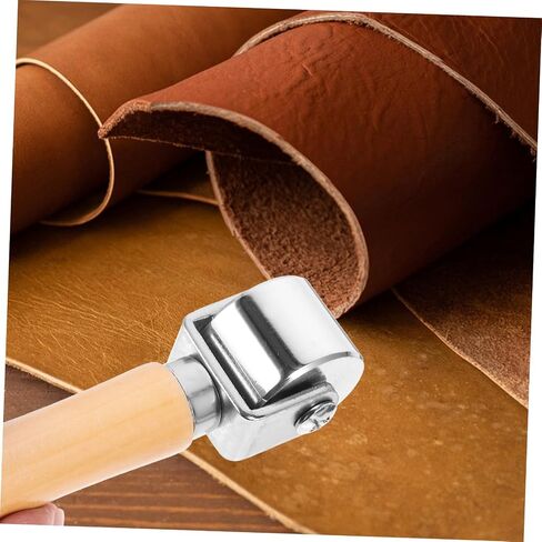 jojofuny Seam Hand Pressure Roller for Leather Crafting Quilting Tool for Edging and Finishing Lightweight Seam Roller for Professionals and Beginners in Kuwait
