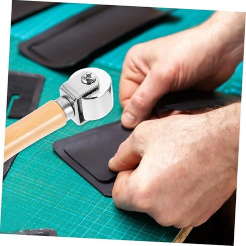 jojofuny Seam Hand Pressure Roller for Leather Crafting Quilting Tool for Edging and Finishing Lightweight Seam Roller for Professionals and Beginners in Kuwait