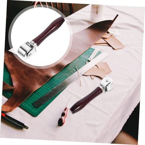 jojofuny seam pressure rowd rowler for leather crrafting keilting tool for that forging and inthing recler lightweight seam roller للمحترفين والمبتدئين in Kuwait
