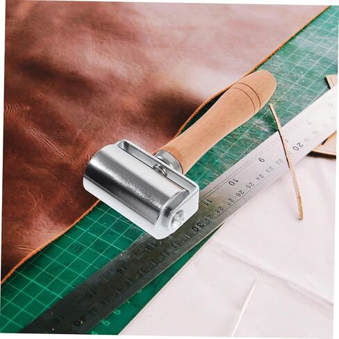 DOITOOL Leather Roller Tool for Seam Pressing and Edge Rolling and Crafting Tool for Leather Goods Bags and Shoes in Saudi Arabia