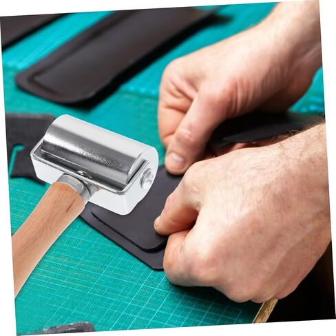 DOITOOL Leather Roller Tool for Seam Pressing and Edge Rolling and Crafting Tool for Leather Goods Bags and Shoes in Saudi Arabia