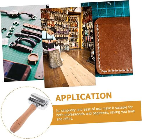 DOITOOL Leather Roller Tool for Seam Pressing and Edge Rolling and Crafting Tool for Leather Goods Bags and Shoes in Saudi Arabia
