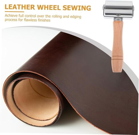 DOITOOL Leather Roller Tool for Seam Pressing and Edge Rolling and Crafting Tool for Leather Goods Bags and Shoes in Saudi Arabia