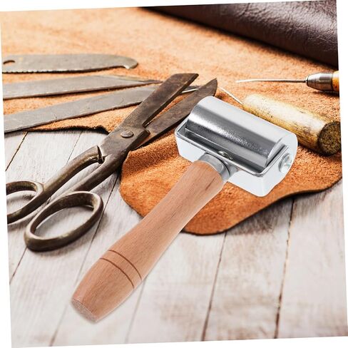 DOITOOL Leather Roller Tool for Seam Pressing and Edge Rolling and Crafting Tool for Leather Goods Bags and Shoes in Saudi Arabia