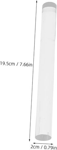 Lurrose 2pcs acrylic clay rowll مجموعة دبوس متداول جوفاء الصلبة للنحت وتشكيل الطين البوليمر لمشاريع DIY الحرفية in Kuwait