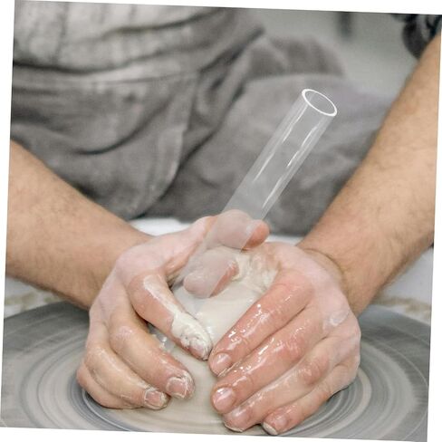 Lurrose 2pcs acrylic clay rowll مجموعة دبوس متداول جوفاء الصلبة للنحت وتشكيل الطين البوليمر لمشاريع DIY الحرفية in Kuwait