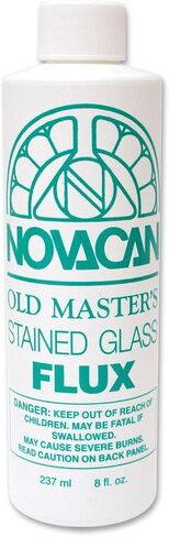 Novacan Old Masters Contined Glass Flux for Lead ، Foil Copper ، & Zinc - 8oz. زجاجة in Kuwait
