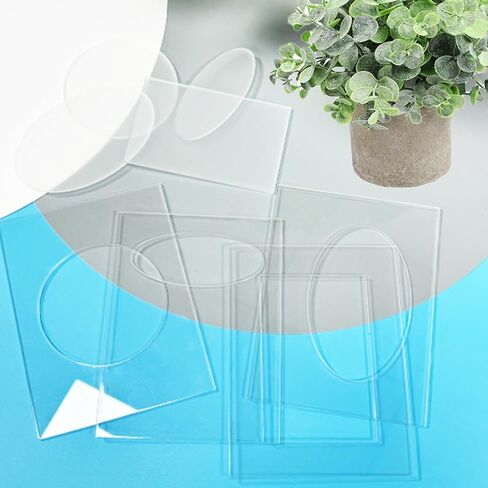 4pcs 6x4.5 بوصة مستطيل المجلدات البلاستيكية المتناقص ، وموزع النقش مجموعة لصنع البطاقات ، والحرف الورقية ، والسكان القصير ، وسماكة 2.8 مم in Saudi Arabia