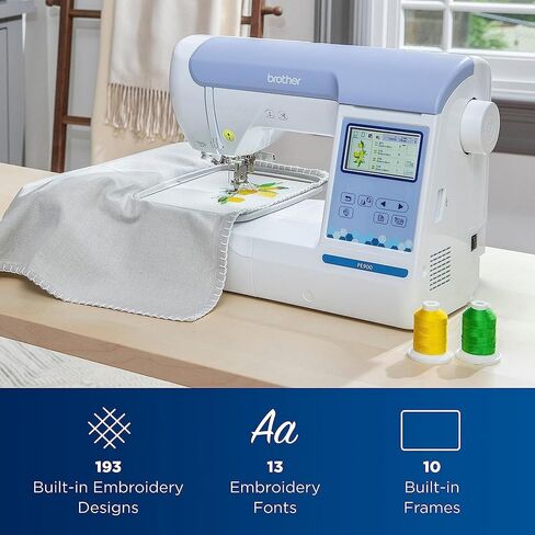 Brother PE900 5 "x 7" آلة تطريز مع خيوط التطريز و Deluxe 250+ إكسسوارات مجموعة in Saudi Arabia