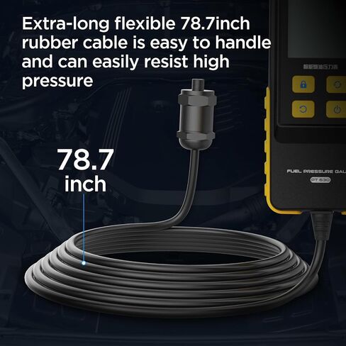 جهاز اختبار الضغط الرقمي من AUTOOL، مقياس ضغط السيارات 0-426PSI 0 ~ 29bar لمجموعة أدوات اختبار ضغط أسطوانة محرك البنزين مع محولات وخراطيم، 6 توفير للبيانات، شاشة بإضاءة خلفية in Kuwait