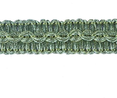 Bel Avenir Gimp Braid Trim Cord 1.6 cm/0.63 Inch Wide ، 10 Yard Handmade Polyester Trim ، تقليم النسيج للمفروشات ، والخياطة ، والستائر ، وأزياء DIY ، و Slipcover ، و Deco Home (الفضة الخفيفة ، 10 ياردة) in Kuwait