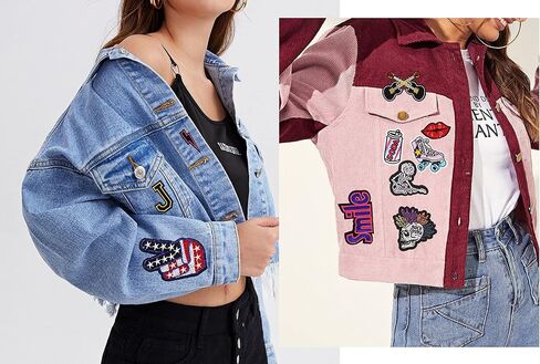Meneng Patches Patches Iron-On-On-on-on-30pcs متنوعًا تطريزًا بارد بارد للخياطة للسترات للسترات in Kuwait