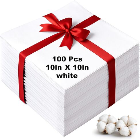 100 pcs10x10 بوصات المربعات القطن المربعات المسبقة لحزم الأقمشة القطن الطبيعية لأقمشة القطن الطبيعية للمبتدئين المبتدئين خياطة (طبيعي) in Kuwait
