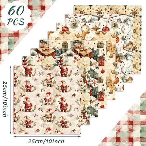 60 pcs 10 × 10 بوصة عتيقة عيد الميلاد النسيج خياطة اللحف عيد الميلاد مربعات الدهون المرقع المسبق زنجبيل الزنجبيل الرجل حزم النسيج Santa Snowman لعيد الشتاء خياطة خياطة DIY Craft الخياطة in Kuwait