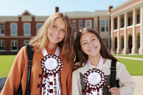 Homecoming Mum Supplies Set (Maroon White) in Kuwait