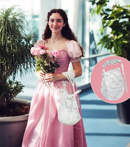 Floral Lace Full Face Mask, Wrist Cuff, Hair Bibbon for Photography Halloween Cosplay DIY Enthusiasts in Saudi Arabia