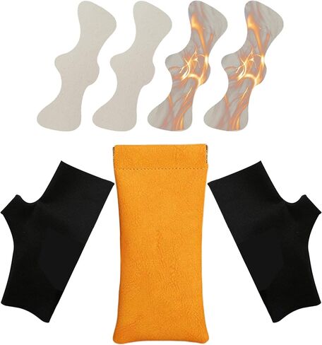 طقم التصحيح في الشتاء الأكثر دفئًا-4 أغطية أنف حرارية ، قفازات بدون إصبع وحقيبة مغناطيسية ، استخدام في الهواء الطلق البارد 5 ألوان in Kuwait