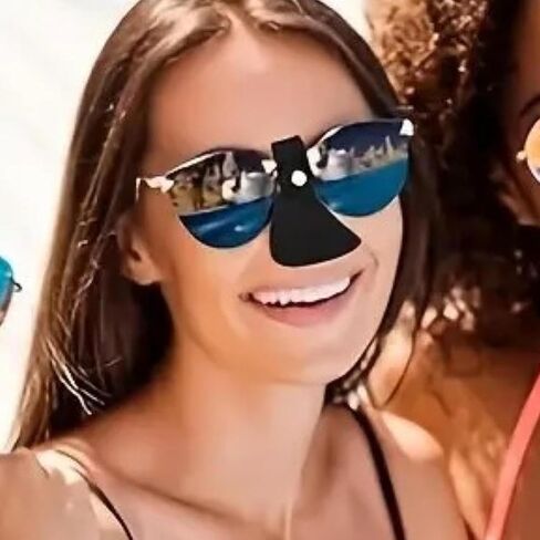 Nose Sun Protect for Sunglasses Fashionable Simple Nose Protector Cover (Black) in Saudi Arabia