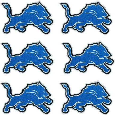 6 PCS SPORTS STYLES PATTSES PATCES FOR LIONS SELENT/IRON ON PATCH HOSTER FOR COSTERS و DUT و HAT و JAENS و 8801 in Kuwait