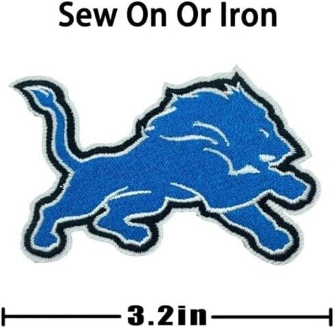 6 PCS SPORTS STYLES PATTSES PATCES FOR LIONS SELENT/IRON ON PATCH HOSTER FOR COSTERS و DUT و HAT و JAENS و 8801 in Kuwait