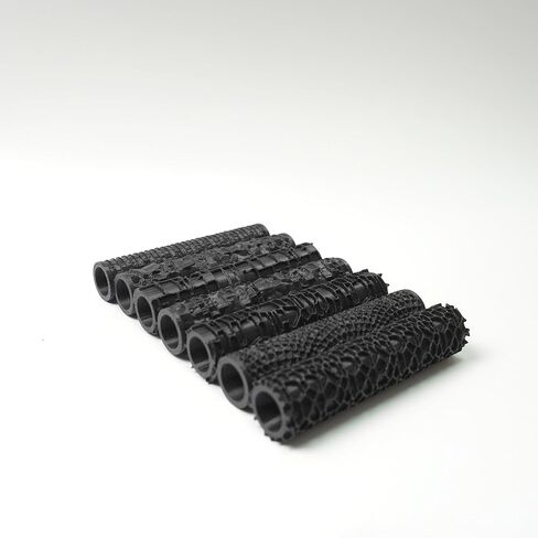 مجموعة أسطوانة الملمس-أسطوانات التضاريس المصغرة ذات 3-pattern 3D للطين والنمذجة-مثالية لـ D&D ، الطاولة ، الحرف اليدوية للبوليمرات (7 أنماط مثيرة للاهتمام) in Kuwait