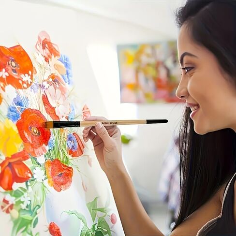مجموعة فرشاة الاكريليك 32 قطعة ، شعيرات النايلون مناسبة للطلاء الزيتي ، الرسم المائي ، الرسم الصخري ، والطلاء على وجه الوجه ، مباشرة من الشركة المصنعة للمصدر. (10) in Kuwait