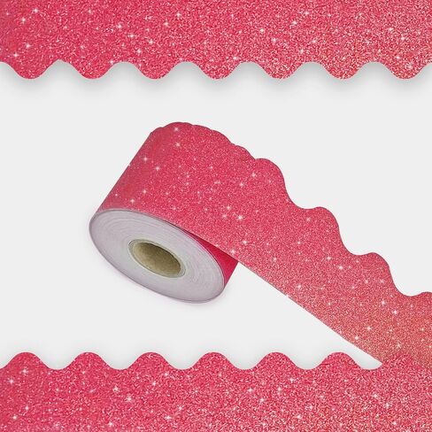 65Feet Shine Scalloped Bulletin Board Border - Decorative Trim Poster Borders for School Classroom Decoration Strips (Gold) in Kuwait