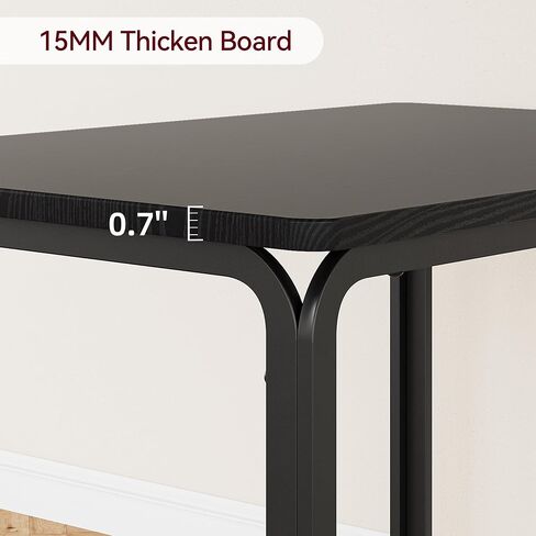 Garveehome Kitchen Kitch Room Croom Croom Crash for Small Pace ، مجموعة طعام متطورة داخلية ، طاولة عشاء مربعة لتناول الطعام ، وجبة الإفطار (أسود ، طاولة طعام مع 4 كراسي) in Kuwait