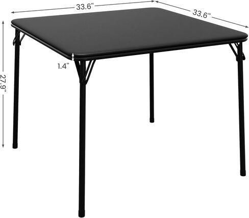 طاولة طعام قابلة للطي من Garveehome 5 قطع ، طاولة مطبخ قابلة للطي أسود مع طاولة جلدية فو و 4 كراسي مبطنة ، تصميم لتوفير الفضاء ، طاولة مربعة حديثة لغرفة الطعام ، المساحات الصغيرة in Kuwait