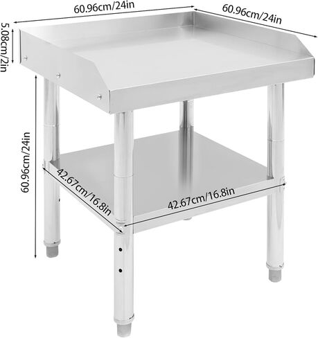 Work Table with Backsplash, Prep Table for Kitchen, Restaurant, Garage, Laundry in Saudi Arabia