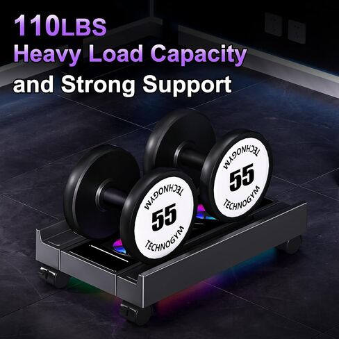 Adjustable Computer Tower Stand with Cooler Fan and Light, PC Stand for Floor, Mobile CPU Holder with 4 Caster Wheels Fits Most PC Tower, Under Desk CPU Holder for Office,Gamers and Students in Kuwait