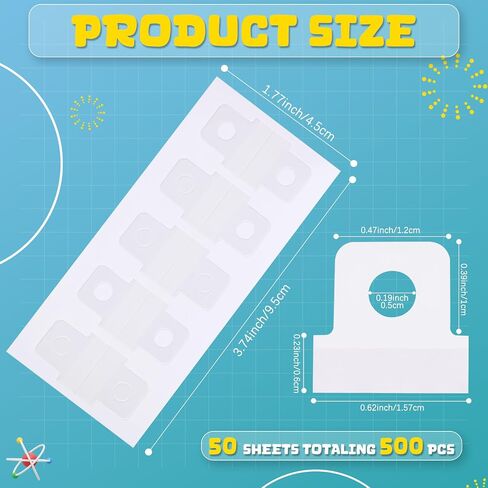 1000 Pcs Paper Hole Reinforcement Stickers Clear Binder Sheet Converter Sticker Hole Labels for Bill Paper Photo in Saudi Arabia