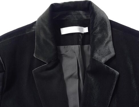 YUNCLOS Womens Velvet Blazer Jacket Slim Fit 1 Button Casual Lapel Office Dress Coat in Saudi Arabia