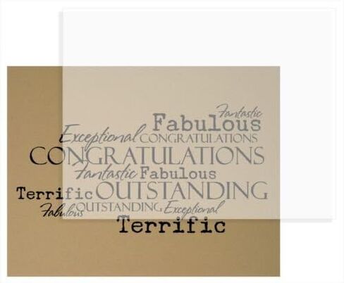 350 Soft Off-White Translucent 17# Thin Sheets - 4" X 4" (4X4 Inches) Small Square Card Size - 17 lb/Pound Light Weight Fine Quality Paper - Tracing, Fun or Formal Use - Not a Clear Transparent in Kuwait
