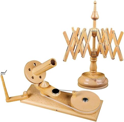 Antique Vintage Wooden Yarn Winder for Knitting and Crocheting Wool Yarn String and Fiber Ball Winder by Sunrise Wood Store (Rose Wood Swift) in Kuwait