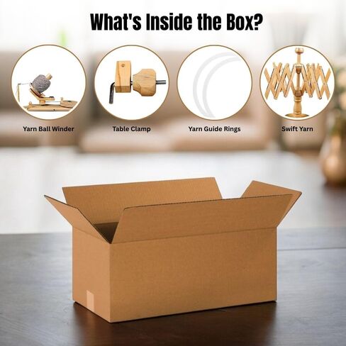 Antique Vintage Wooden Yarn Winder for Knitting and Crocheting Wool Yarn String and Fiber Ball Winder by Sunrise Wood Store (Rose Wood Swift) in Kuwait