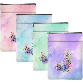 4Pcs Initial G Book Lovers Gifts Waterproof Book Sleeve Books Pouch Protector Personalized Monogrammed Gifts for Women Girl Her Librarian Reading Accessories for Birthday Christmas Bachelorette Party in Kuwait