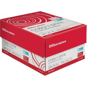Office Depot® 3-Hole Punched Multi-Use Printer & Copy Paper, 3 Reams, White, Letter (8.5" x 11"), 1500 Sheets Per Case, 20 Lb, 92 Brightness in Kuwait